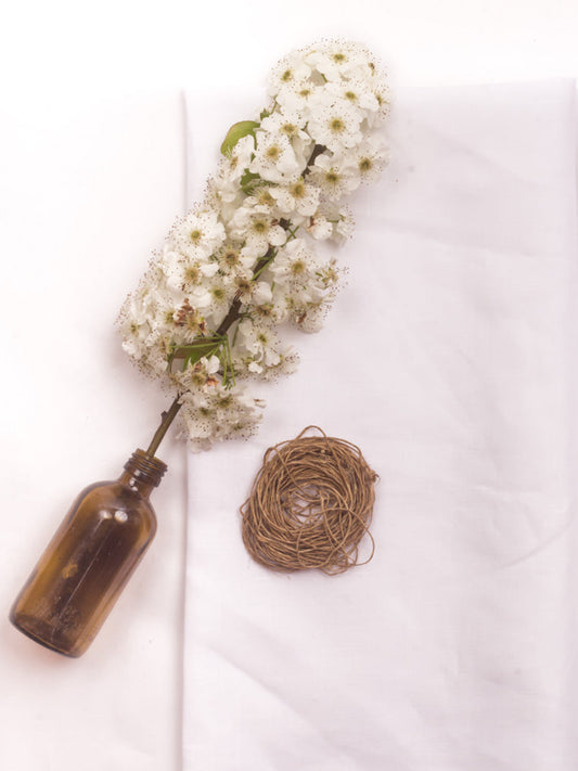 Hemp Twill Fabric | 100% Hemp | 190-195 GSM | RFD & White | Sustainable Textile - MBA Fabricwala