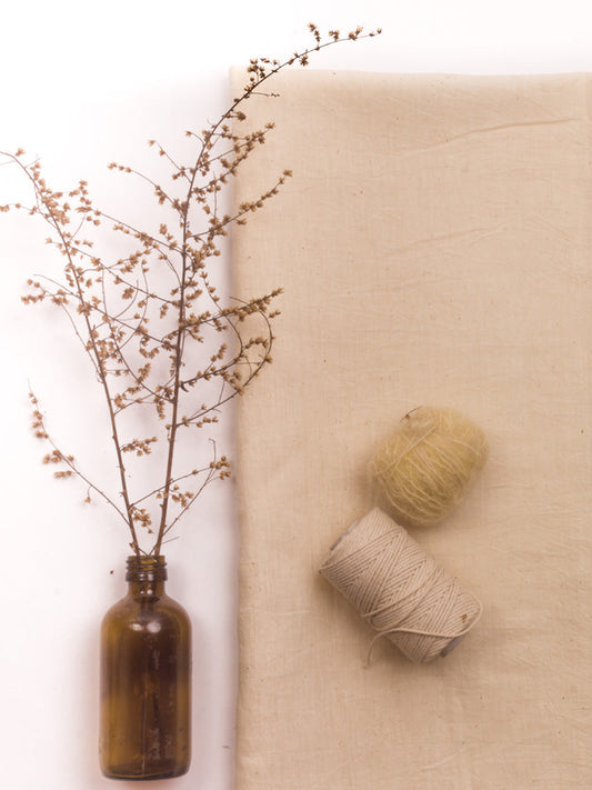 Khadi Silk Handloom Fabric | 40% Khadi 60% Mulberry Silk | Sustainable Luxury Textile