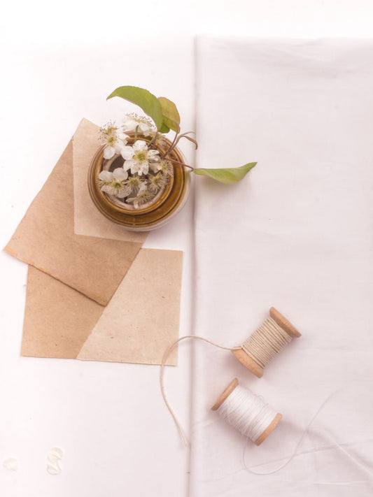 Recycled Cotton (Mal / Voile) Fabric | 100% Recycled Cotton | Lightweight & Eco-Friendly - MBA Fabricwala