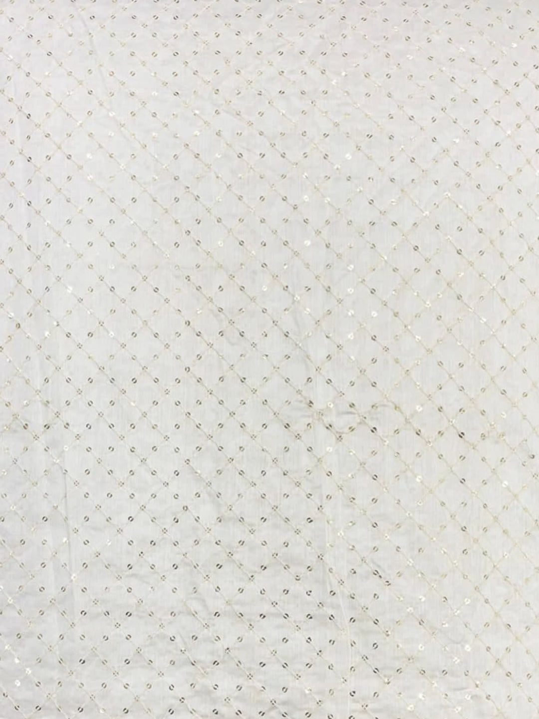 Viscose Chanderi Embroidery Sequence Fabric | Graceful Glitter Dyeable Fabric - MBA Fabricwala