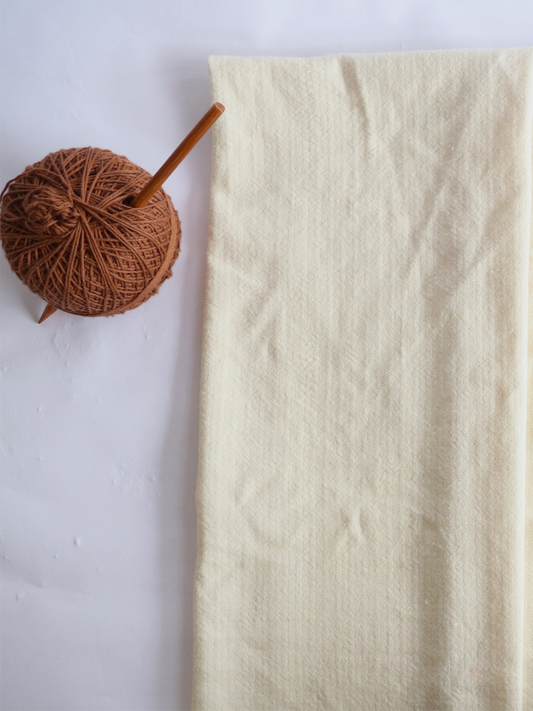 Wool Herringbone Fabric | 100% Wool | Classic Handwoven Textile