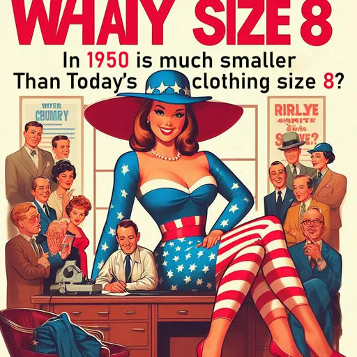 Why Clothing Size 8 in 1950 is Much Smaller Than Today's Size 8?